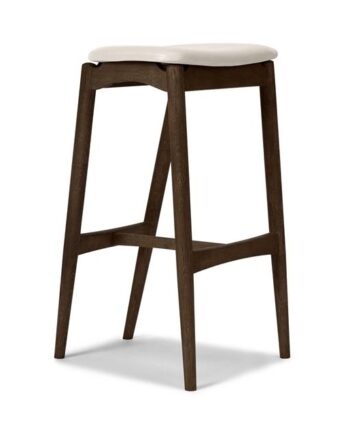 Sibast Furniture No   Barstol 65 Uden Ryg Mørk Olieret Eg Silk Lysegrå