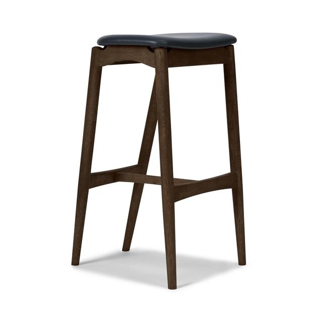 Sibast Furniture No Barstol 65 Uden Ryg Mørk Olieret Eg Solid Sort