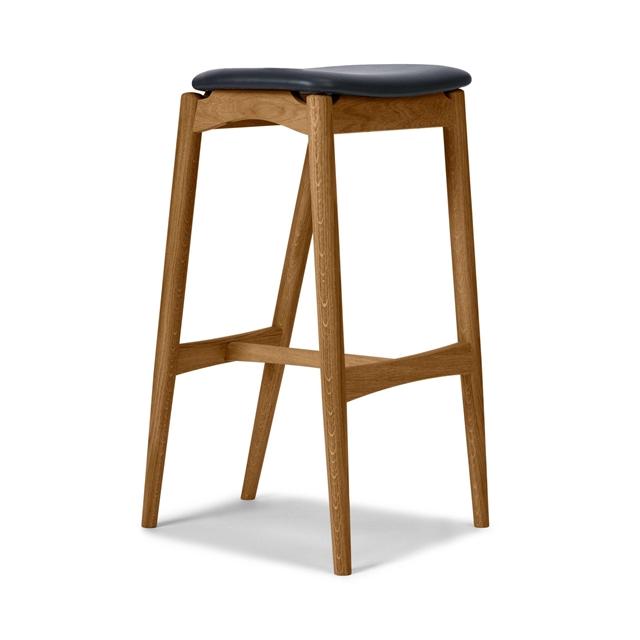 Sibast Furniture No Barstol 65 Uden Ryg Olieret Eg Solid Sort