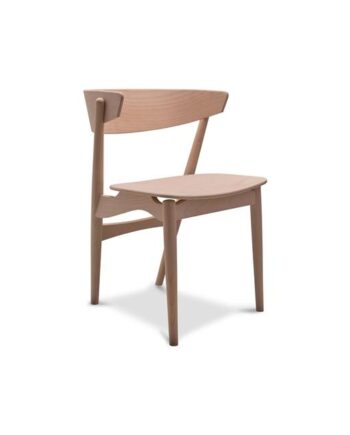 Sibast Furniture No   Spisebordsstol Hvidpigmenteret Lakeret Bøg