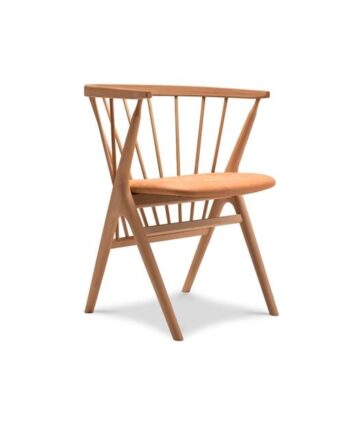 Sibast Furniture No   Spisebordsstol Olieret Egetræ Og Cognac Læder