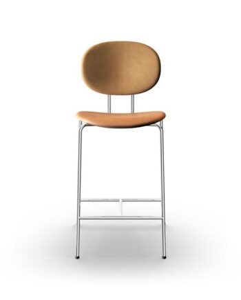 Sibast Furniture Piet Hein Barstol Krom Cognac Læder