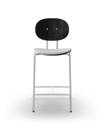 Sibast Furniture Piet Hein Barstol Krom Sort Egetræ Og Remix 123