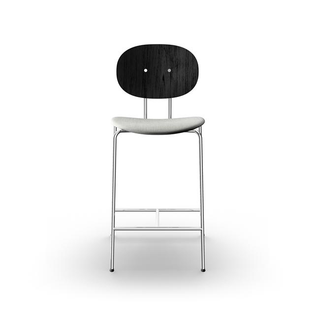 Sibast Furniture Piet Hein Barstol Krom Sort Egetræ Og Remix 123