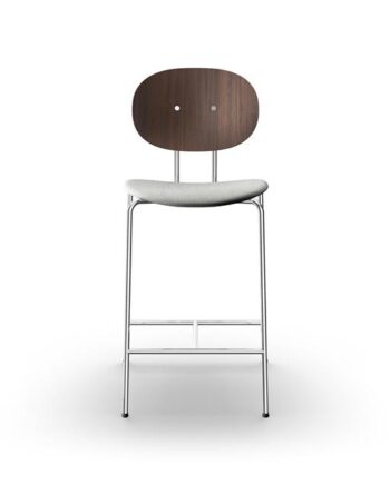 Sibast Furniture Piet Hein Barstol Krom Valnød Og Remix 123