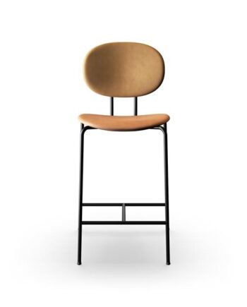 Sibast Furniture Piet Hein Barstol Sort Cognac Læder