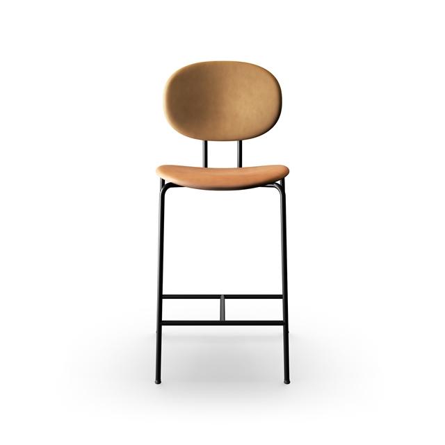 Sibast Furniture Piet Hein Barstol Sort Cognac Læder