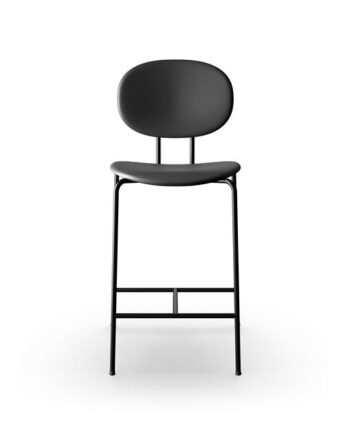 Sibast Furniture Piet Hein Barstol Sort   Sort Læder