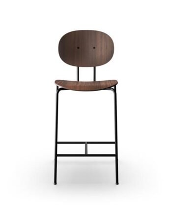 Sibast Furniture Piet Hein Barstol Sort   Valnød