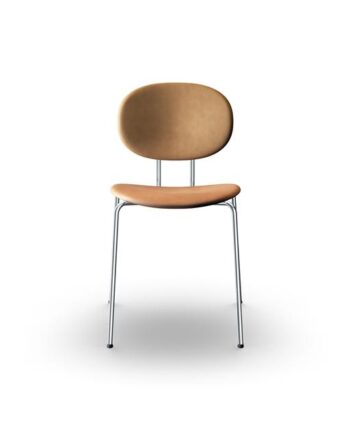 Sibast Furniture Piet Hein Spisebordsstol Krom Cognac Læder