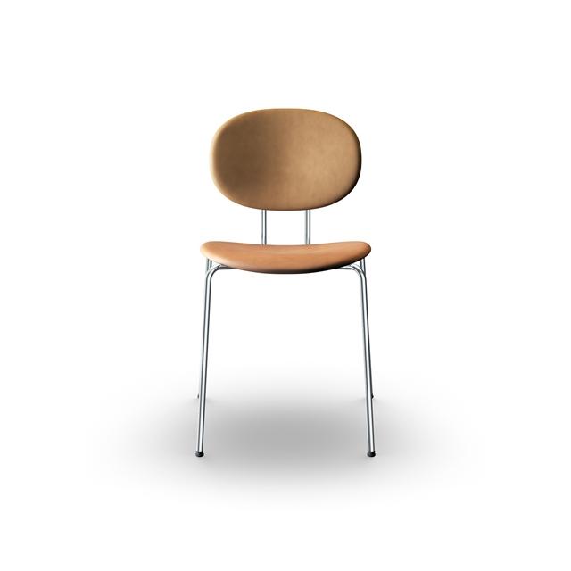Sibast Furniture Piet Hein Spisebordsstol Krom Cognac Læder