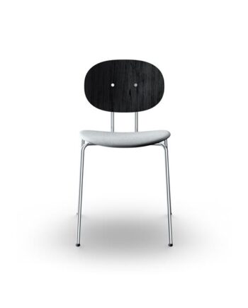 Sibast Furniture Piet Hein Spisebordsstol Krom Sort Egetræ Og Remix 123