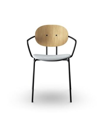 Sibast Furniture Piet Hein Spisebordsstol Sort Med Armlæn Egetræ Og Remix 123