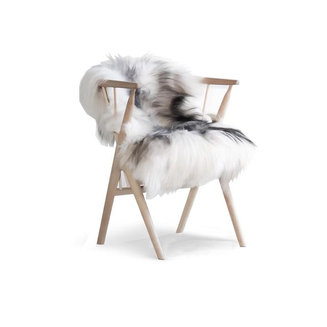 Sibast Furniture Sibast Lammeskind Hvid Sort