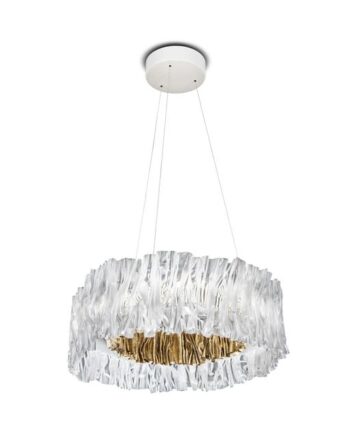 Slamp Accordéon Pendel Guld