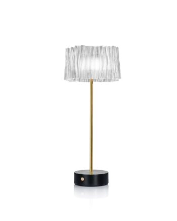 Slamp Accordéon Transportabel Lampe Prisma Sort