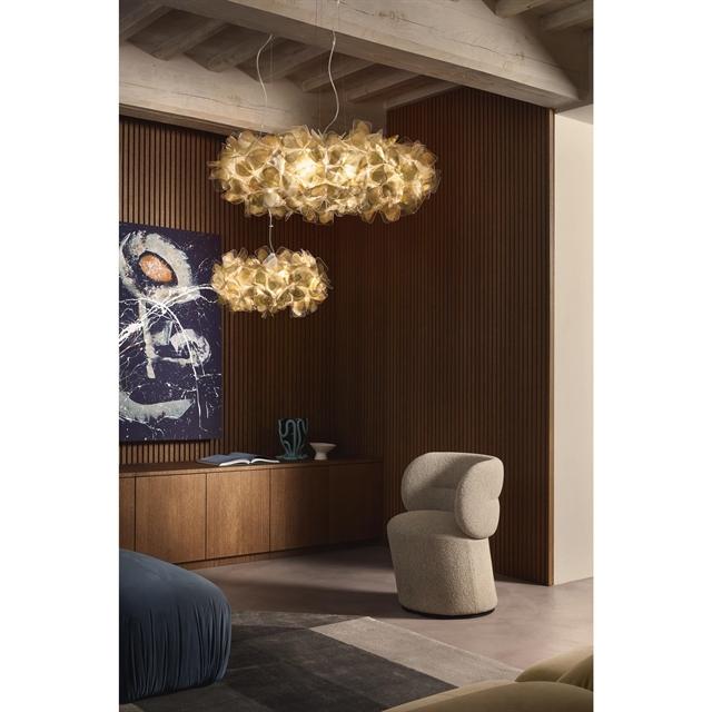 Slamp Clizia Mama Non Mama Pendel Lille Guld Transparent Wire