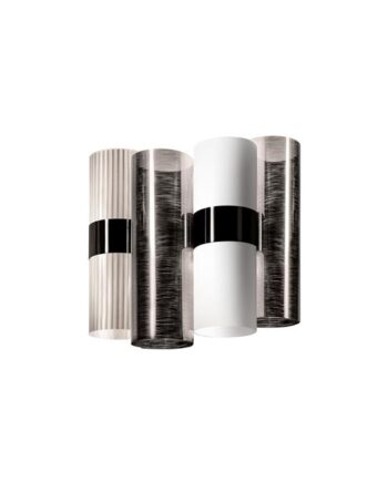 Slamp La Lollo Væglampe Pewter Hvid