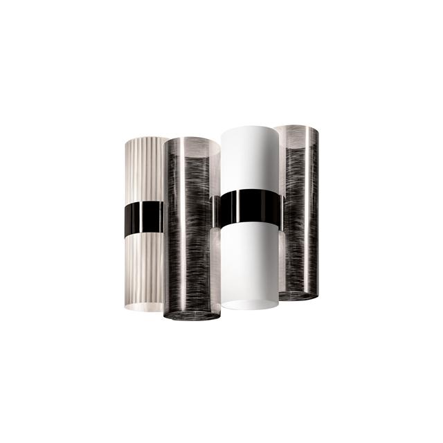 Slamp La Lollo Væglampe Pewter Hvid