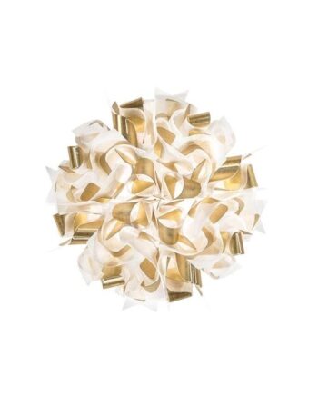 Slamp Veli Aurea Væg Loftlampe Medium Hvid Guld