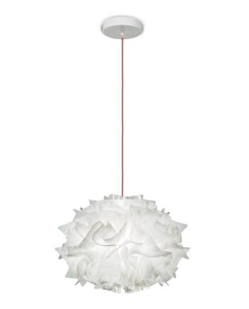Slamp Veli Mini Single Pendel Couture Rød Wire