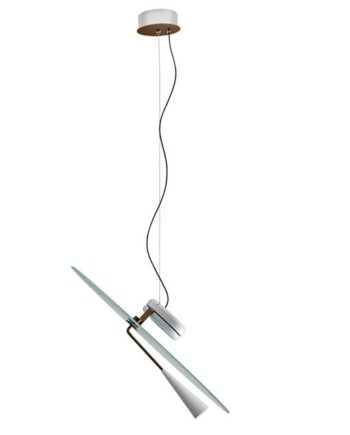 Stilnovo Bascula Pendel Hvid Bronze