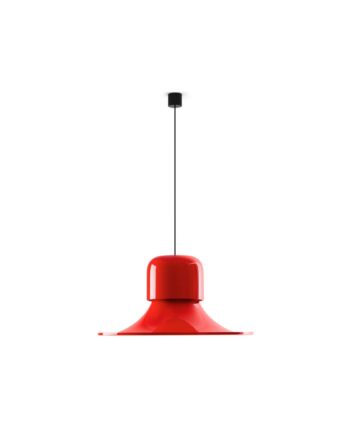 Stilnovo Campana Pendel Glossy Gray Rød