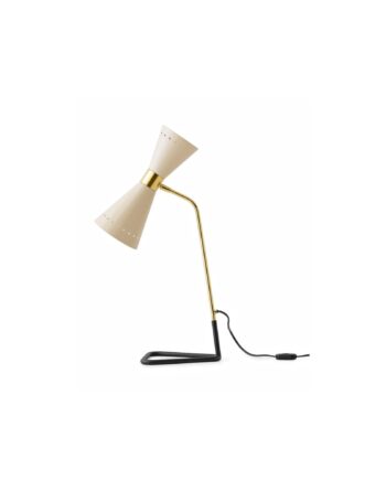Stilnovo Megafono Bordlampe   Guld Ivory