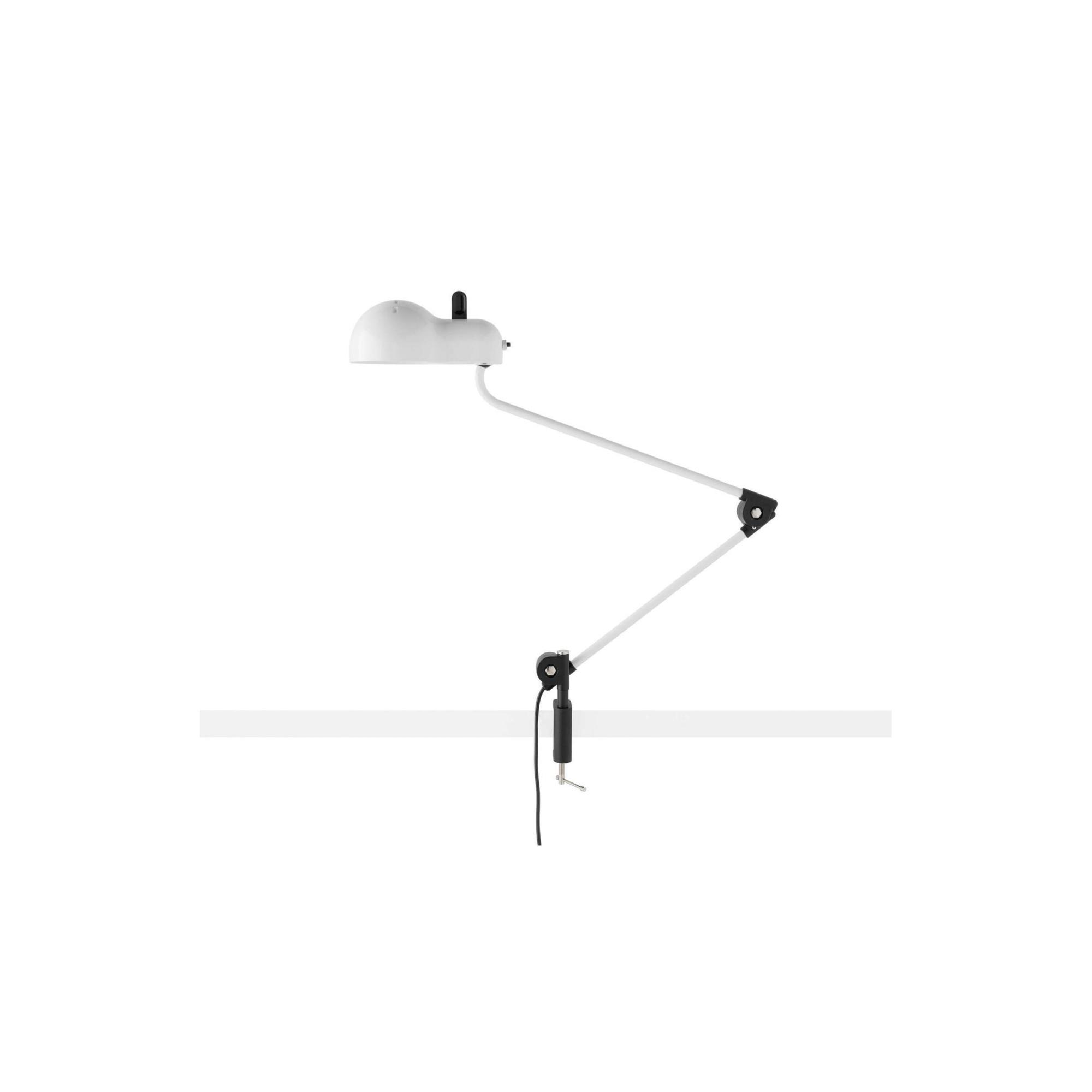 Stilnovo Topo Morsetto Bordlampe Hvid
