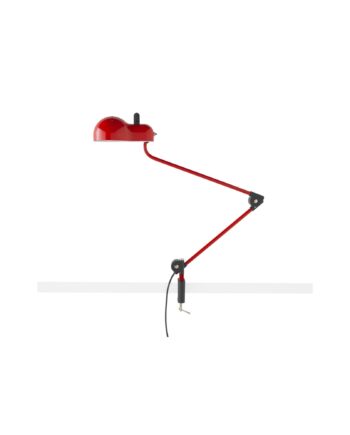 Stilnovo Topo Morsetto Bordlampe Rød