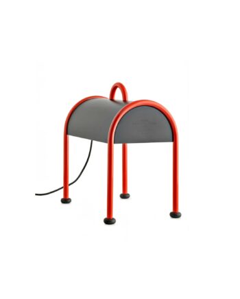 Stilnovo Valigia Bordlampe Rød Sort