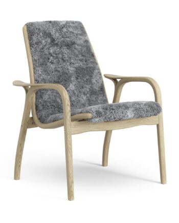 Swedese Laminett Lænestol Egefiner Scandinavian Grey Fåreskind