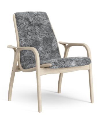Swedese Laminett Lænestol Lakeret Eg Scandinavian Grey Fåreskind