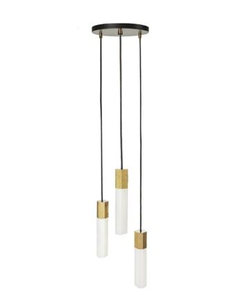 Tala Basalt Triple Pendel Messing