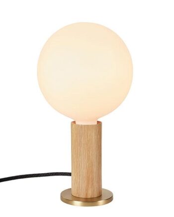 Tala Knuckle Bordlampe Egetræ Med Sphere Iv Pære