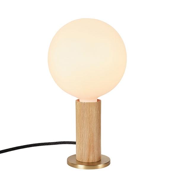 Tala Knuckle Bordlampe Egetræ Med Sphere Iv Pære