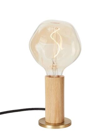 Tala Knuckle Bordlampe Egetræ Med Voronoi-  Pære