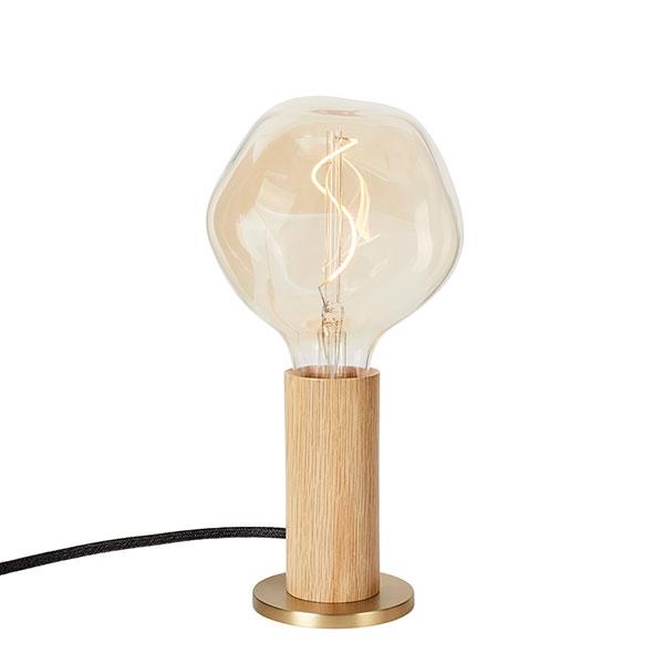 Tala Knuckle Bordlampe Egetræ Med Voronoi- Pære