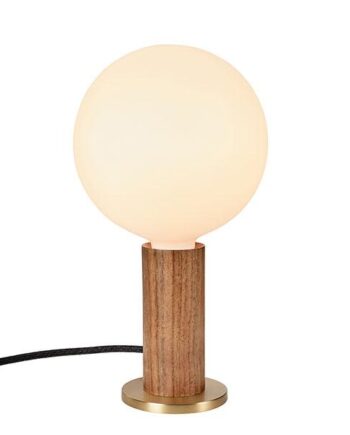 Tala Knuckle Bordlampe Valnød Med Sphere Iv Pære