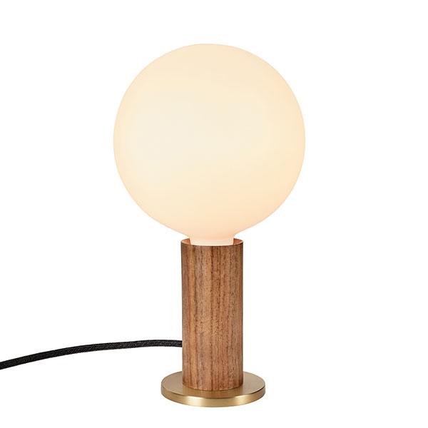Tala Knuckle Bordlampe Valnød Med Sphere Iv Pære