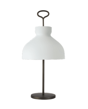 Tato Arenzano Bordlampe Høj Hvid   Bronze
