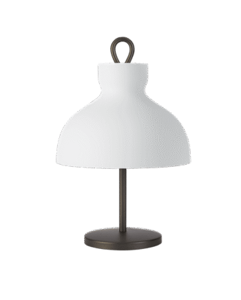 Tato Arenzano Bordlampe Lav Hvid   Bronze