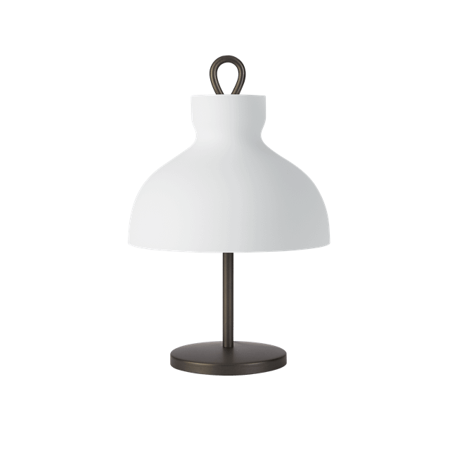 Tato Arenzano Bordlampe Lav Hvid Bronze