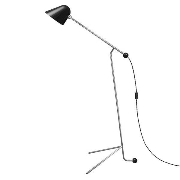 Tato Beghina Gulvlampe Mat Sort Krom