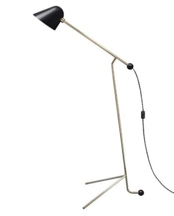 Tato Beghina Gulvlampe Sort   Messing