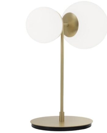Tato Biba Bordlampe Hvid   Messing
