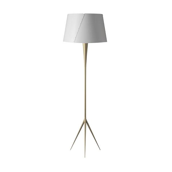 Tato De-lux B4 Gulvlampe Guld Mat Hvid