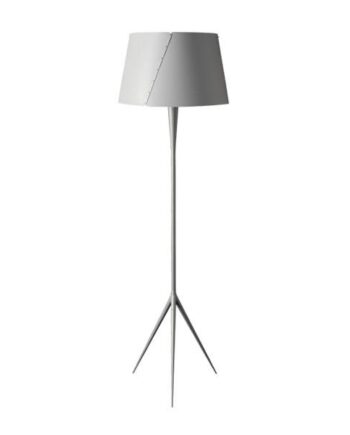 Tato De-lux B4 Gulvlampe Sølv   Mat Hvid