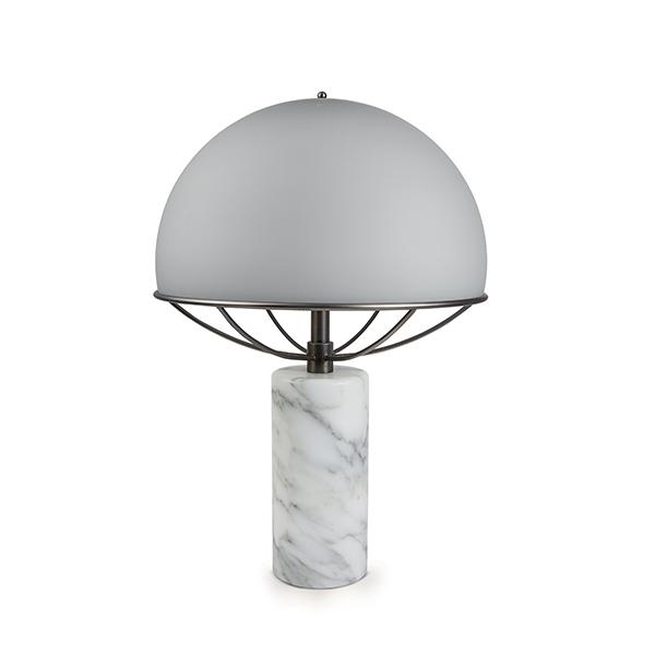Tato Jil Bordlampe Grå Sort Krom Hvid Marmor