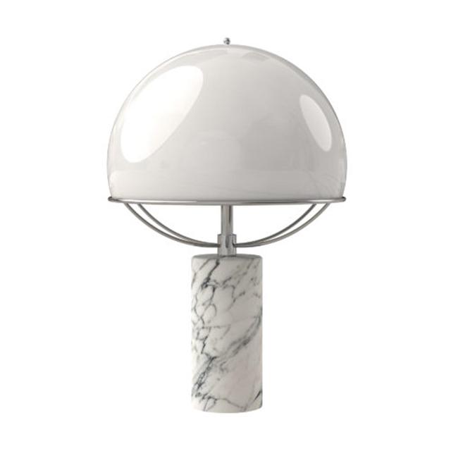 Tato Jil Bordlampe Hvid Krom Hvid Marmor